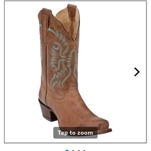 Cavender’s Nocona Women’s Burnished Brown Cowhide Half Moon Toe Cowboy Boots